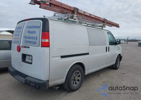 2013 Chevrolet Express 1500 Work Van из США, поврежденный, VIN 1GCSGAFX1D1174092